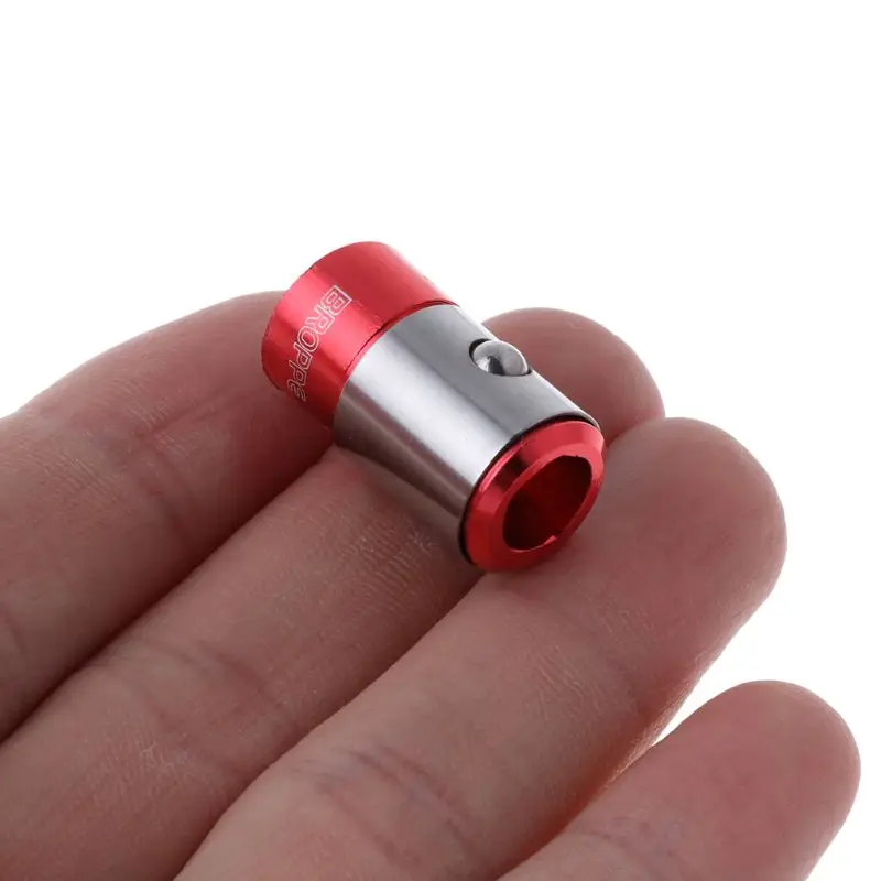 1 шт. красный шуруповерт биты магнитное кольцо 1/" 6,35 мм металлический сильный намагничиватель винт