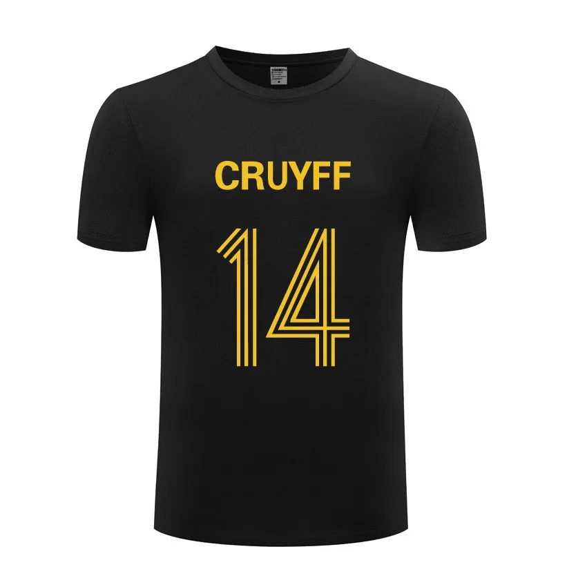 JOHAN CRUYFF 14 принт Мужская футболка фитнес футболки мужские хлопковые с коротким