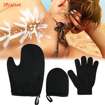 

3Pcs/Set Body Cleaning Glove Reusable Self Tanning Glove Body Self Tan Applicator Tanning Gloves Cream New
