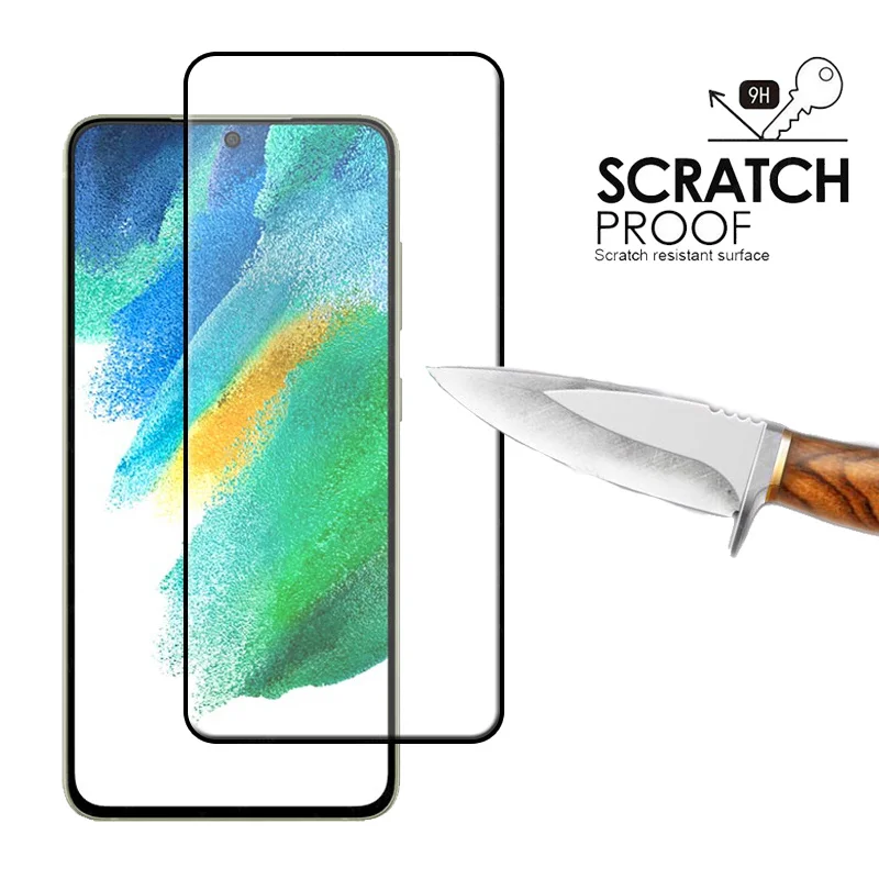 glass cover mobile Full Cover Glass For Samsung Galaxy S21 FE Glass For Samsung S21 FE Tempered Glass Screen Protector For Samsung S21 FE Len Glass mobile screen guard