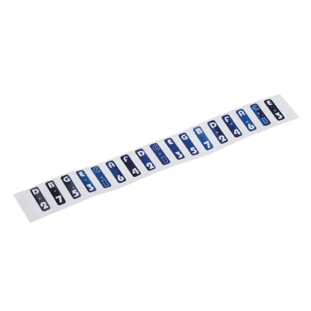 Musical Scale Sticker Note Sticker for Kalimba Thumb Piano Finger Percussion 12x1.5cm