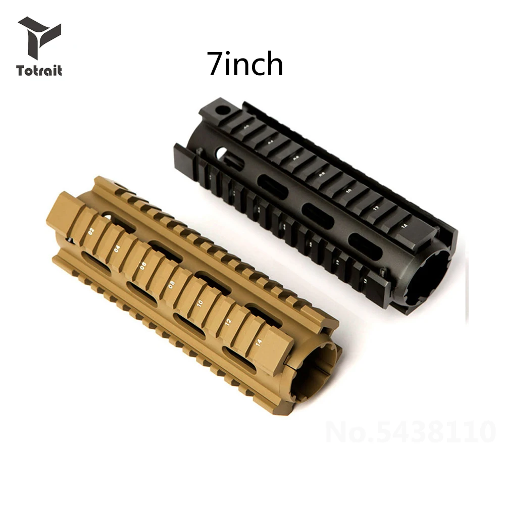 " 7" " дюймов AR15 M4 Carbine Handguard страйкбол AR-15 RIS drop-in Quad Rail Mount Tactical Free Float Picatinny Handguard