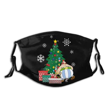 

Asterix And Obelix Unisex Non-Disposable Face Mouth Mask Printed Anti Haze Protection Cover Respirator with Filters