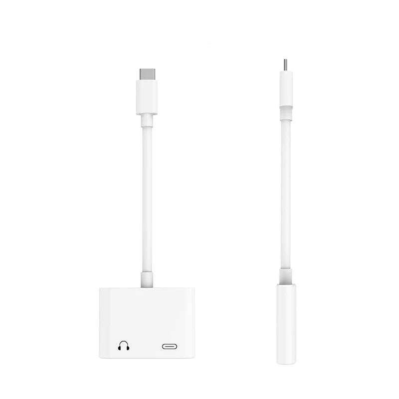 ABKT-2 в 1 Usb type-C адаптер на 3,5 мм разъем для наушников+ зарядка поддерживает аудио и зарядки Usb type-C аудио с зарядкой для