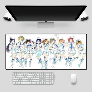 

Mousepad A Group of Cute Girls Animated Mouse Pad Black Seaming Game Accessories Computer Notebook Office Keyboard Mouse Pad