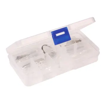 

LH126 Glasses Repair Screw Nut Nose Pad Transparent Replacement Parts Plastic Box Exquisitely Designed Durable