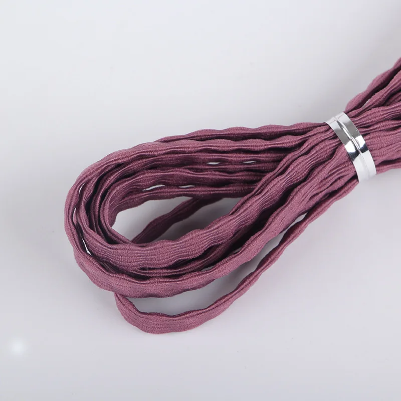 Purple 3 м/рулон мороженого цветной широкий ленточный резиновый ремешок Сделай Сам аксессуары для волос материал швейной одежды эластичный шнур ремесла поставки 6 мм - Цвет: Purple
