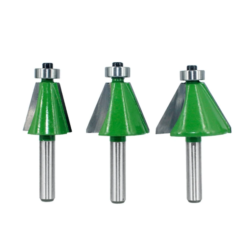 

3Pcs 8mm Shank Chamfer Router Bits 15 22.5 30 Degree Milling Cutter for Wood Woodorking Bit Machine Tools