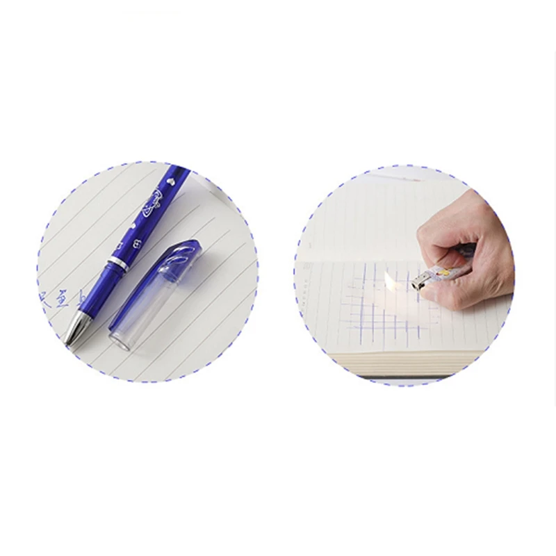 Pen Bookmark with 2 Ink Refills, Erasable Ballpoint Gel Pen and Bookmark  3-in-1, Ink Novelty Pen with Eraser, Page Marker, Book Marker