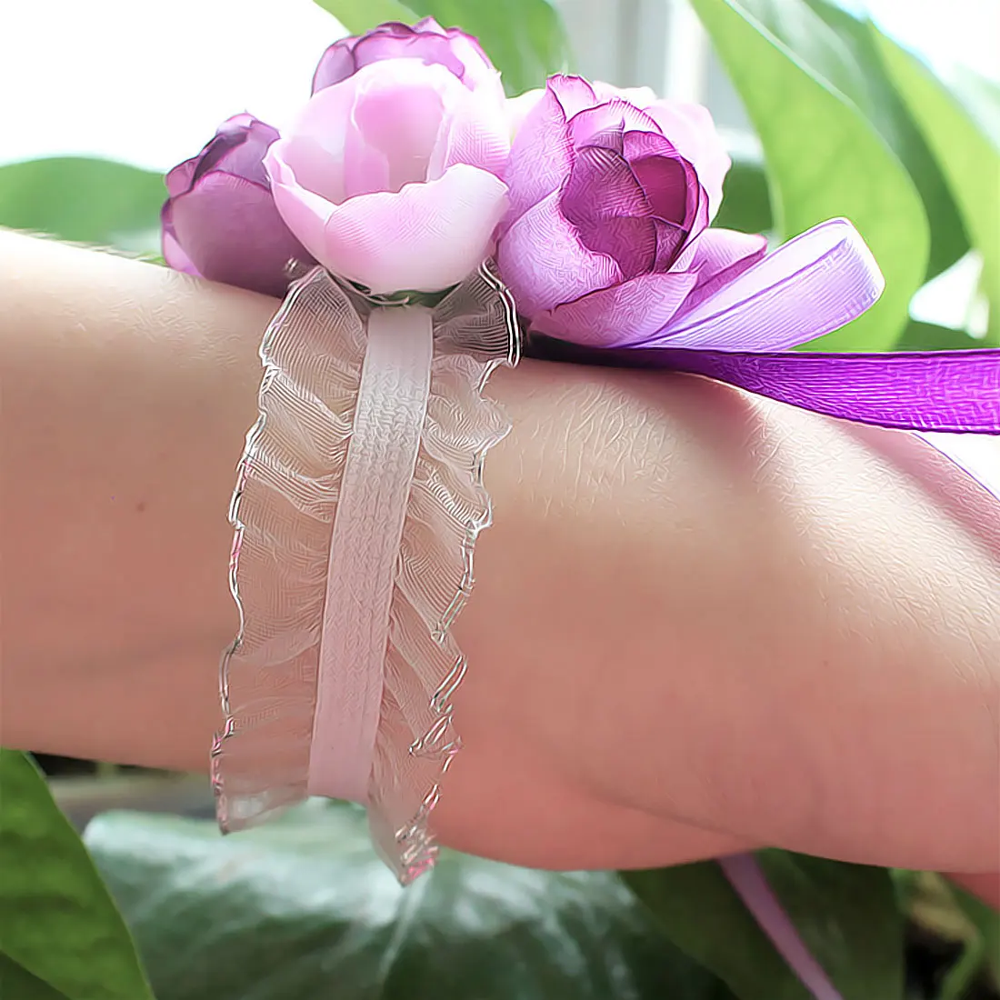 1 шт. искусственные розы Свадебные украшения mariage наручные корсажи ручной цветок