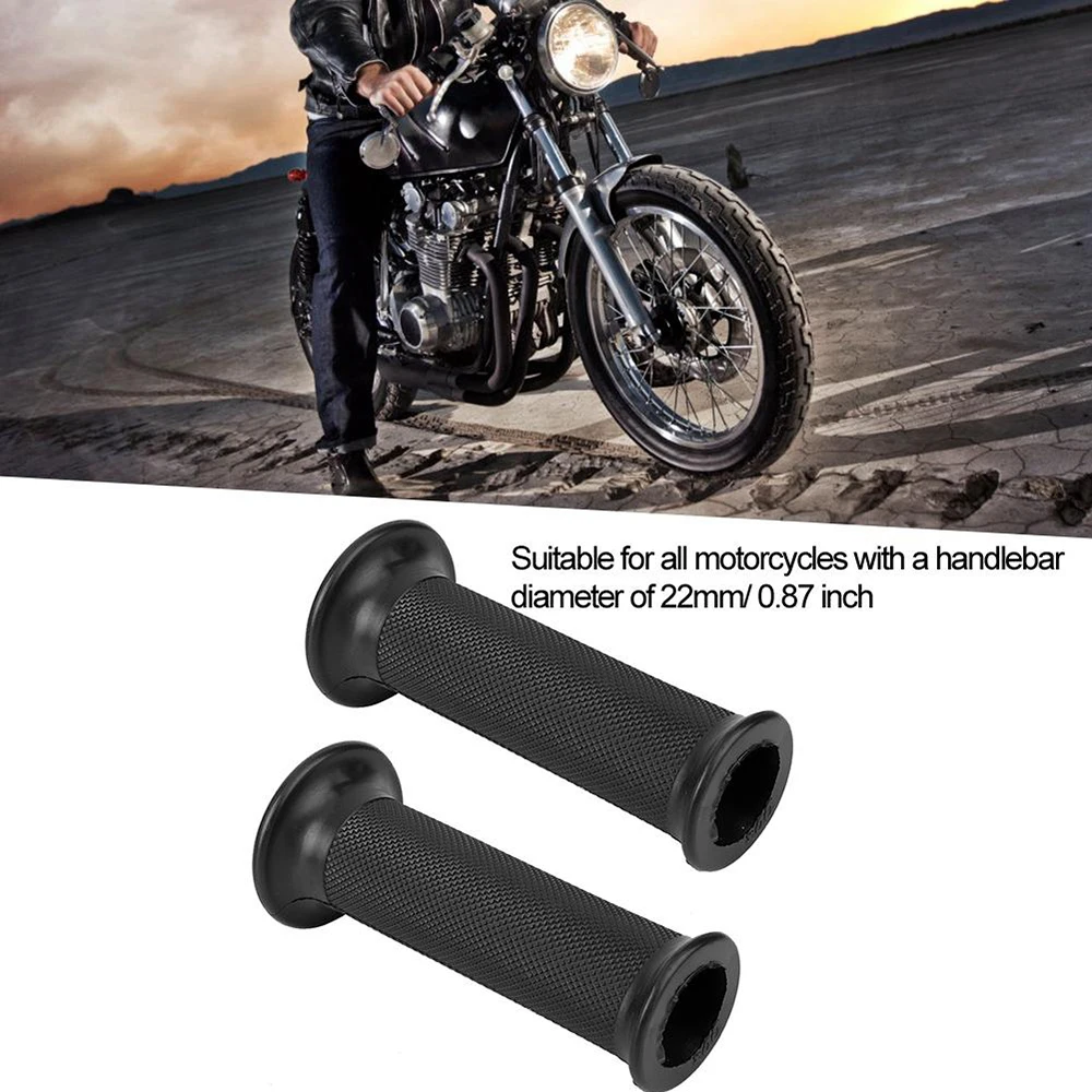 

1 pair 22mm Universal Rubber Anti-skid Motorcycle Handlebar Hand Grips For Honda Ducati Yamaha Motorcycle Handlebars Accessory