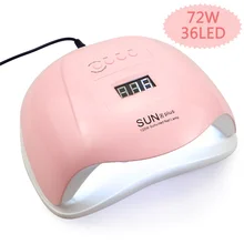 

72W/36W Professional UV Lamp 36/18 LED Nail Lamp Nail Dryer With Smart Motion Sensor Timer To Curing All Gel Nail Polish