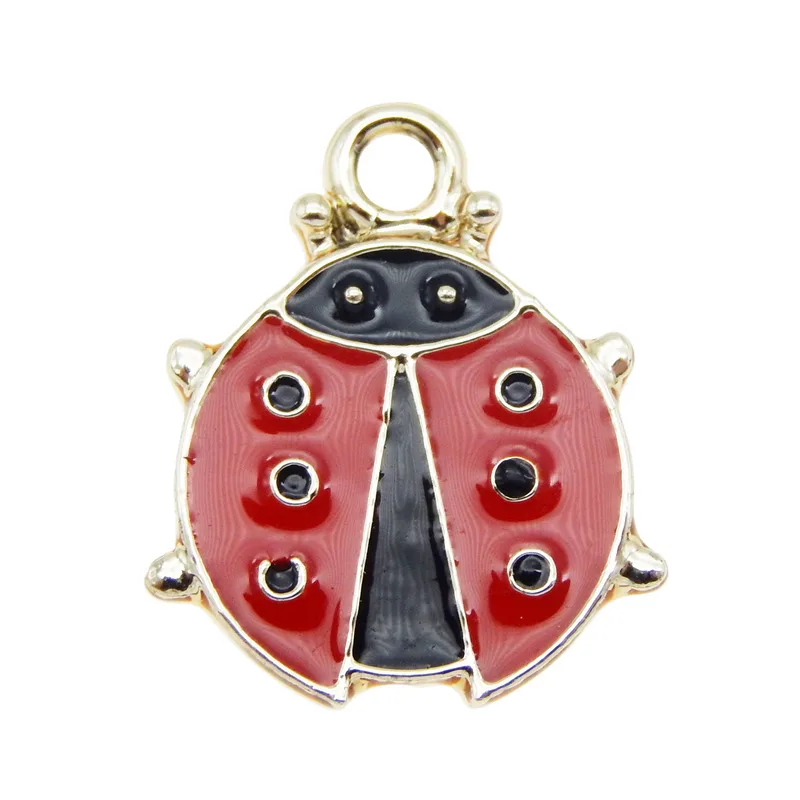 SUNNYCLUE 1 Boîte De 20 Breloques Coccinelles En Vrac En Alliage
