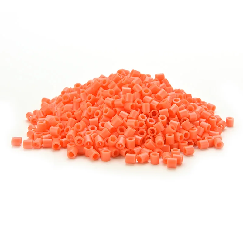 5 мм Хама перлер предохранитель бусины 13 цветов 500 шт железные бусины Дети diy игрушки для рукоделия - Цвет: Оранжевый