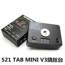Mini Kit de herramientas V3, 521, Ohm metros, bobina de comprobación Digital con prueba de resistencia/fuego/carga USB compatible con batería 18650