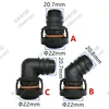22mm ID18 ID20 exhaust pipe connector plastic exhaust tube fittings 2pcs a lot ► Photo 3/6