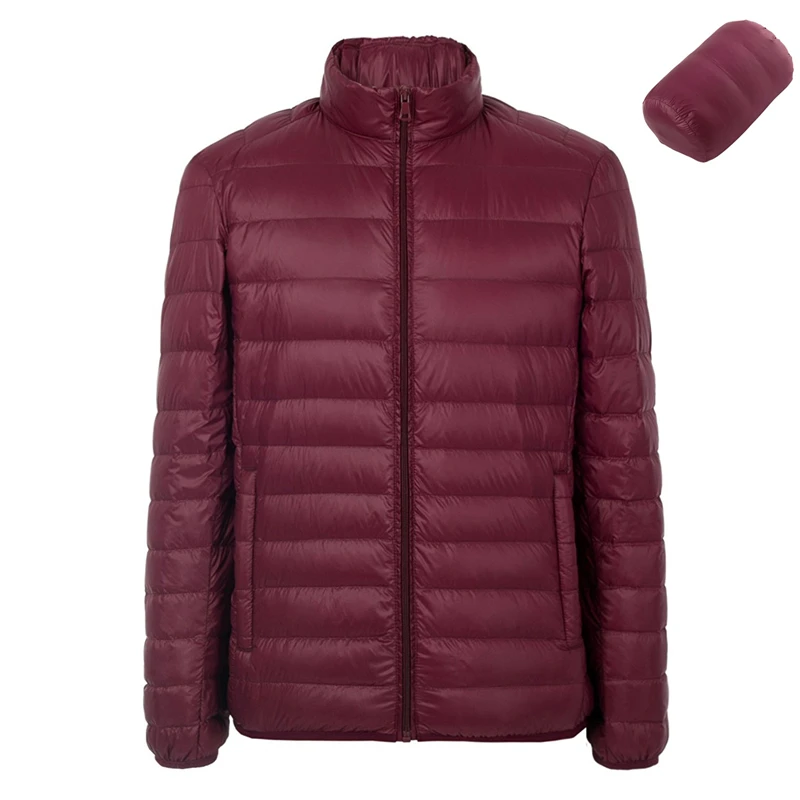 Новинка Мужская Зимняя Термальная Ультралегкая пуховая куртка для улицы