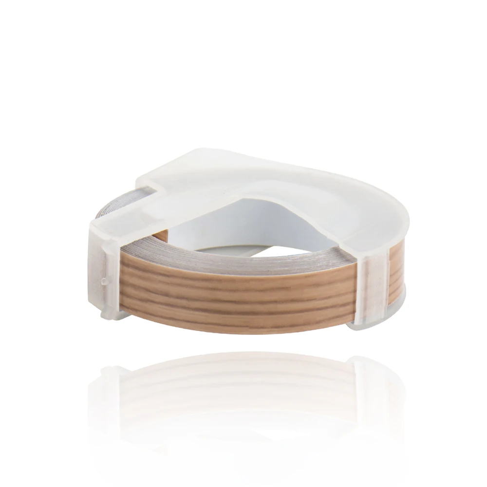 CIDY 3-Pack 9mm x 3m Dymo 3D Plastic Wood Color Embossing Tapes Compatible with DYMO 1011, 1610, 12965, MOTEX E101 Label Makers image 2