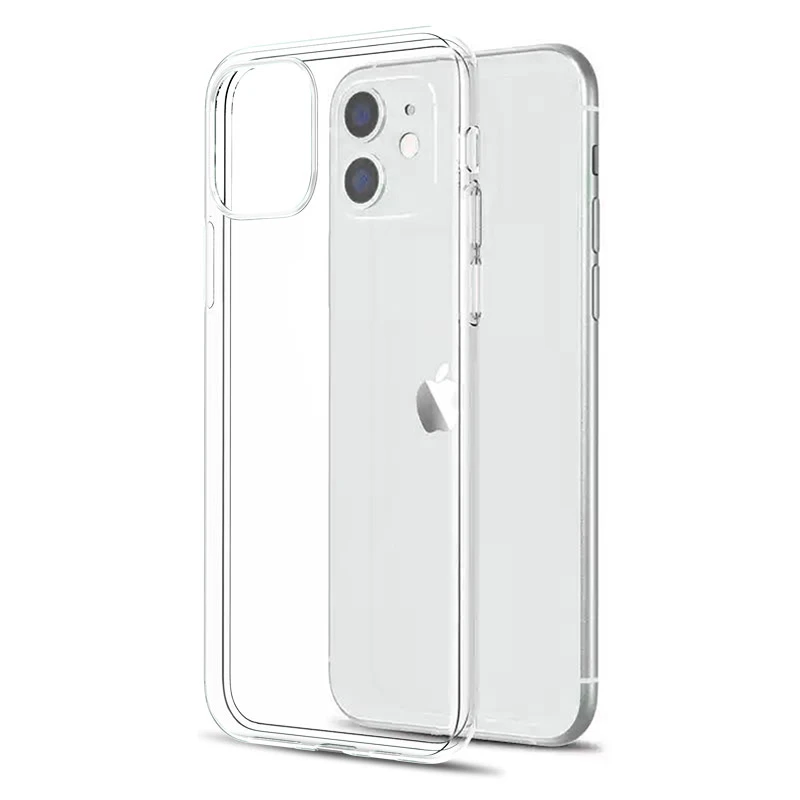 Ultra דק מקרה טלפון עבור iphone 12 11 13 פרו מיני 6s 6 8 7 בתוספת 5 5S X xs Max Xr SE 2020 SE3 שקוף כיסוי סיליקון Coque iphone 11 clear case