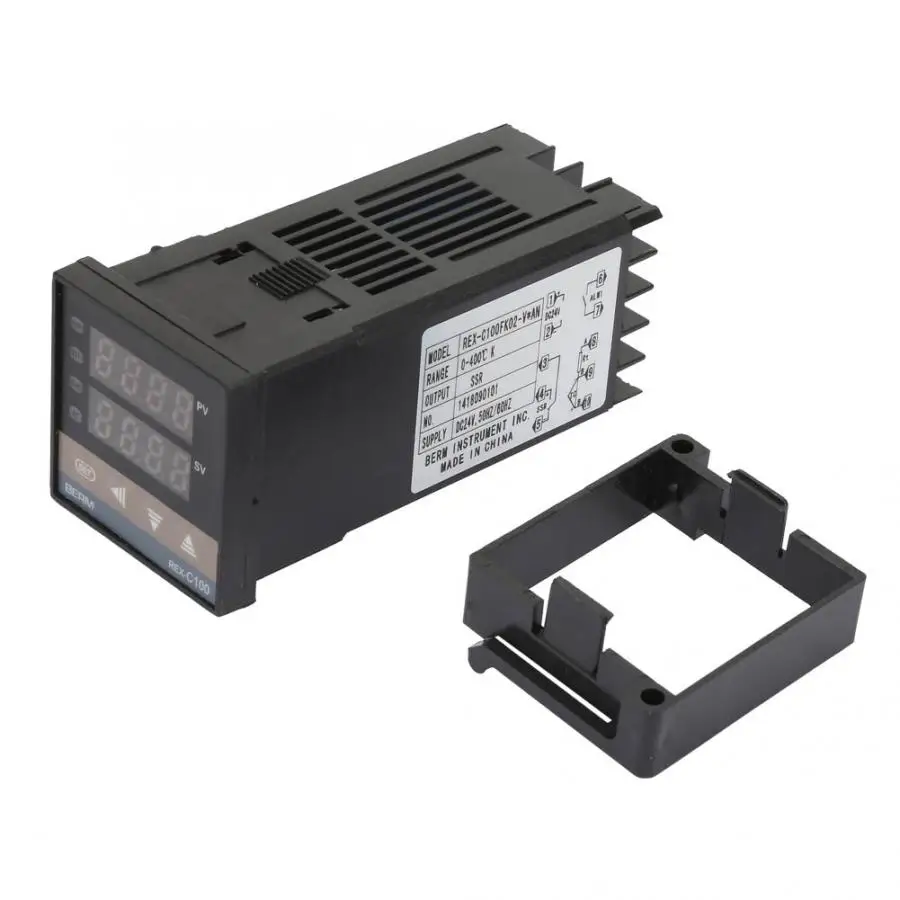 DC24V регулятор температуры REX-C100FK02-V* ssr-контроль температура на выходе управление Лер термостат 0-400 Цельсия