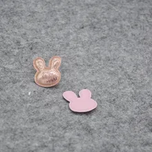 Аксессуары для волос ручной работы из искусственной кожи, Материал Головы Кролика, детские головные уборы и шпильки, подарочные аксессуары для украшения торта