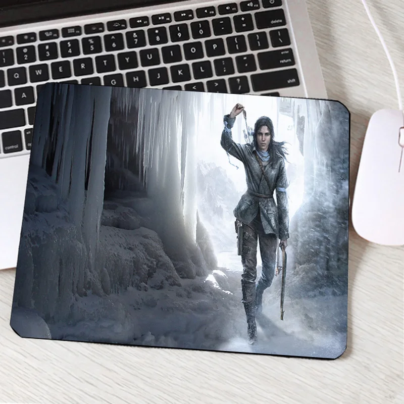 Congsipad Горячая видео игра фильм Tomb Raider серии ПК Компьютерная игровая коврик для мыши Красота девушки Лара Крофт крутая игра коврик для мыши коврик