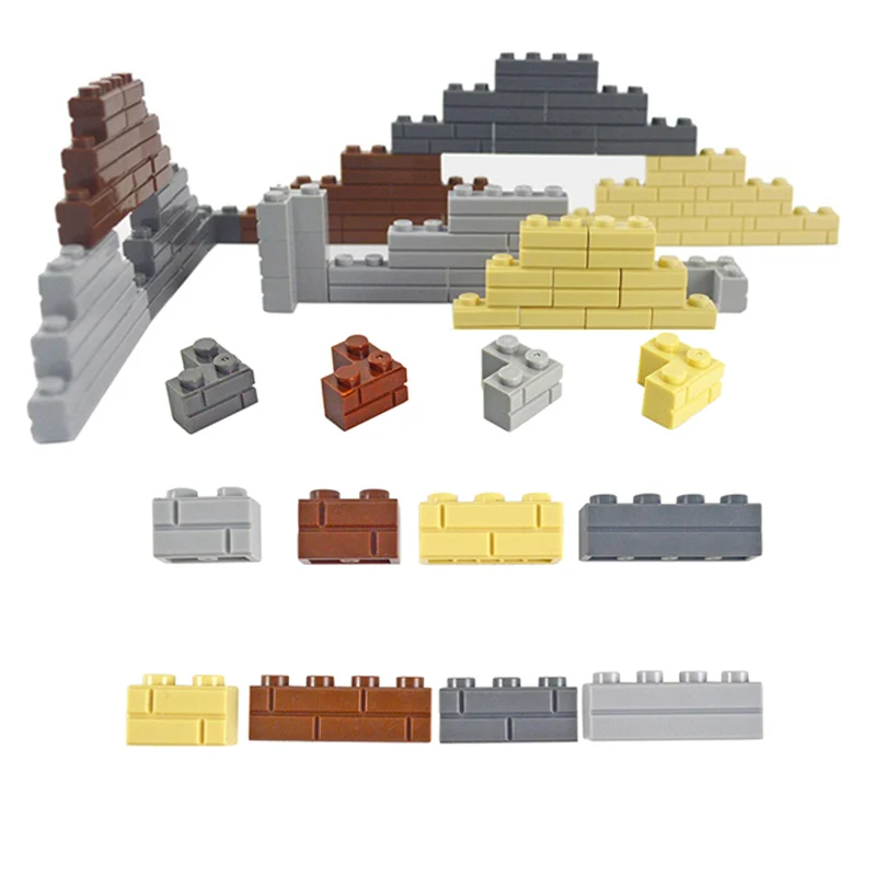Конструктор сделай сам толстая стена с дверями и окнами кирпичи 1x2 1x3 1x4 точки