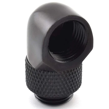 

HTHL-6Pcs / Lot G1 / 4 Inch 90 Rotary Compression Fitting 90 Degree Rotary Fitting Water Cooling Adaptors Metal Connector
