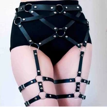 Fashion Women Harness Body Belts Sexy Garters Bondage Belt Punk Strap Band From Waist To Leg