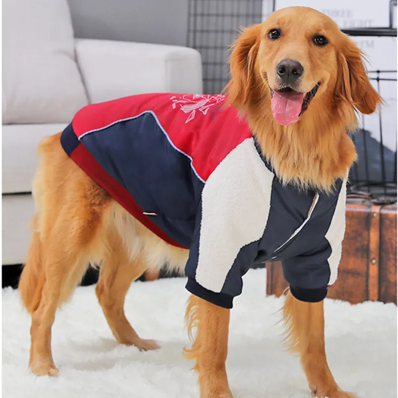 Одежда для больших собак, зимние куртки, средние пальто для собак крупных пород, теплый спортивный костюм, одежда для домашних животных для золотого ретривера