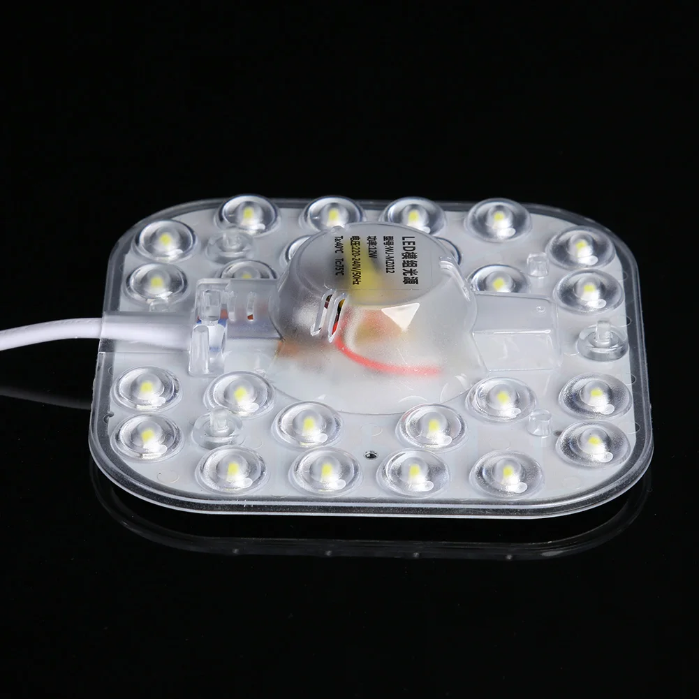 Модуль с 24 светодиодный одами квадратный источник света SMD2835 датчиком радара 12 Вт