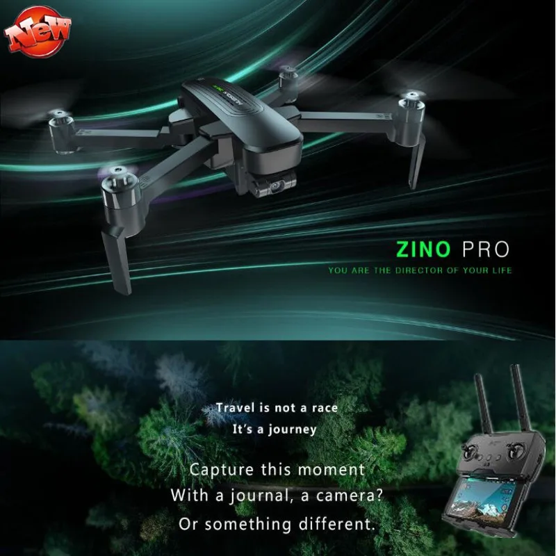  GPS 5.8G 4KM Foldable Arm WIFI FPV Remote Control RC Drone Zino Pro 4K UHD Camera Zino Pro 3-Axis G