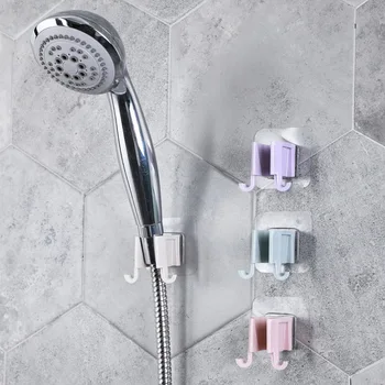 

Useful Adjustable Polished Self-adhesive Handheld Suction Up Drill-free Shower Head Holder Showerhead Rack Punch-free Adjustable