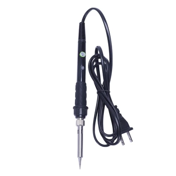 

EASY-Us Plug,Temperature Control Soldering Iron High Light Black Adjustable Temperature Soldering Iron 60W Soldering Iron