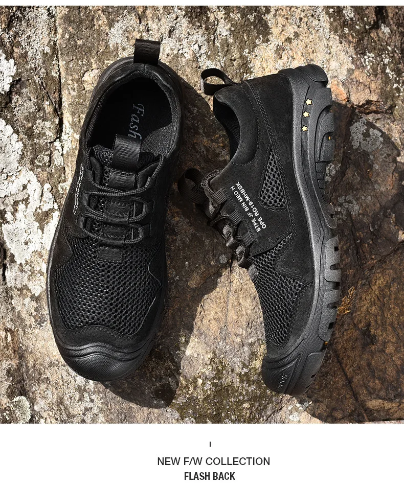 Outdoor Men Shoes Waterproof Breathable Combat Desert Training Sneakers Anti-Slip Trekking Shoes shoes J1-48