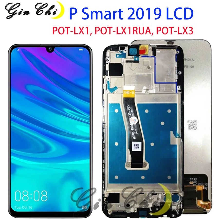 Для huawei p smart ЖК-дисплей huawei p smart ЖК-дисплей с рамкой LX1 LX1AF LX2J LX1RUA LX3 замена экрана