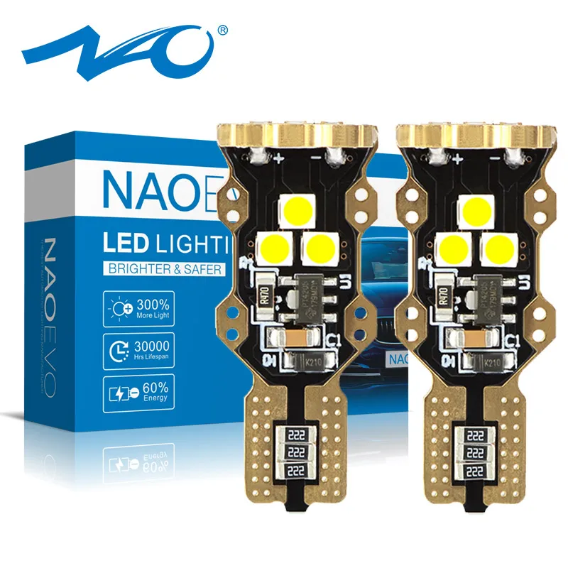 NAO W16W T15 светодиодный CANBUS безошибочный автомобильный супер яркий задний