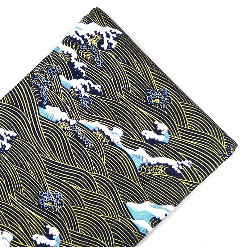 Хлопковая бронзовая ткань для поделок ювелирных изделий, нарезанная швейная Лоскутная стеганая ткань японская ткань