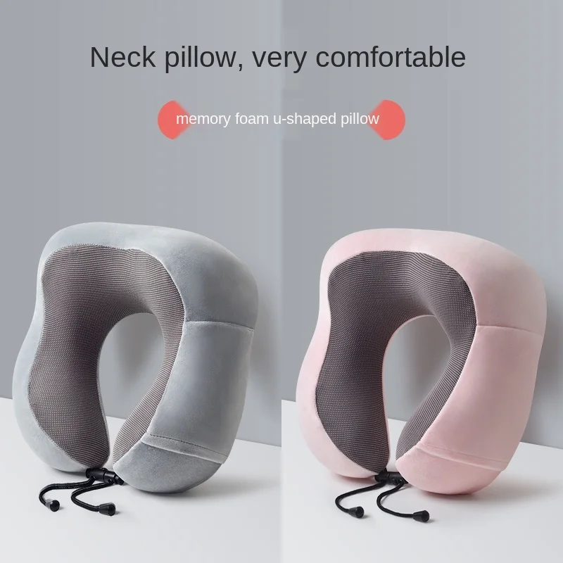 

U-Shape Pillow Memory Foam Cervical Pillow Airplane Car Travel Pillow Neck Car Nap Portable Pillow Headrest Neck Stretcher