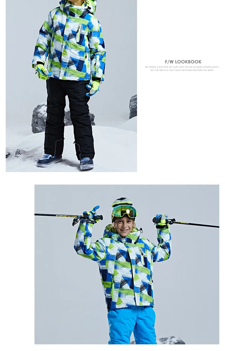 Winter Waterproof Childrens Ski Suits Girl Winter Ski Set Waterproof
