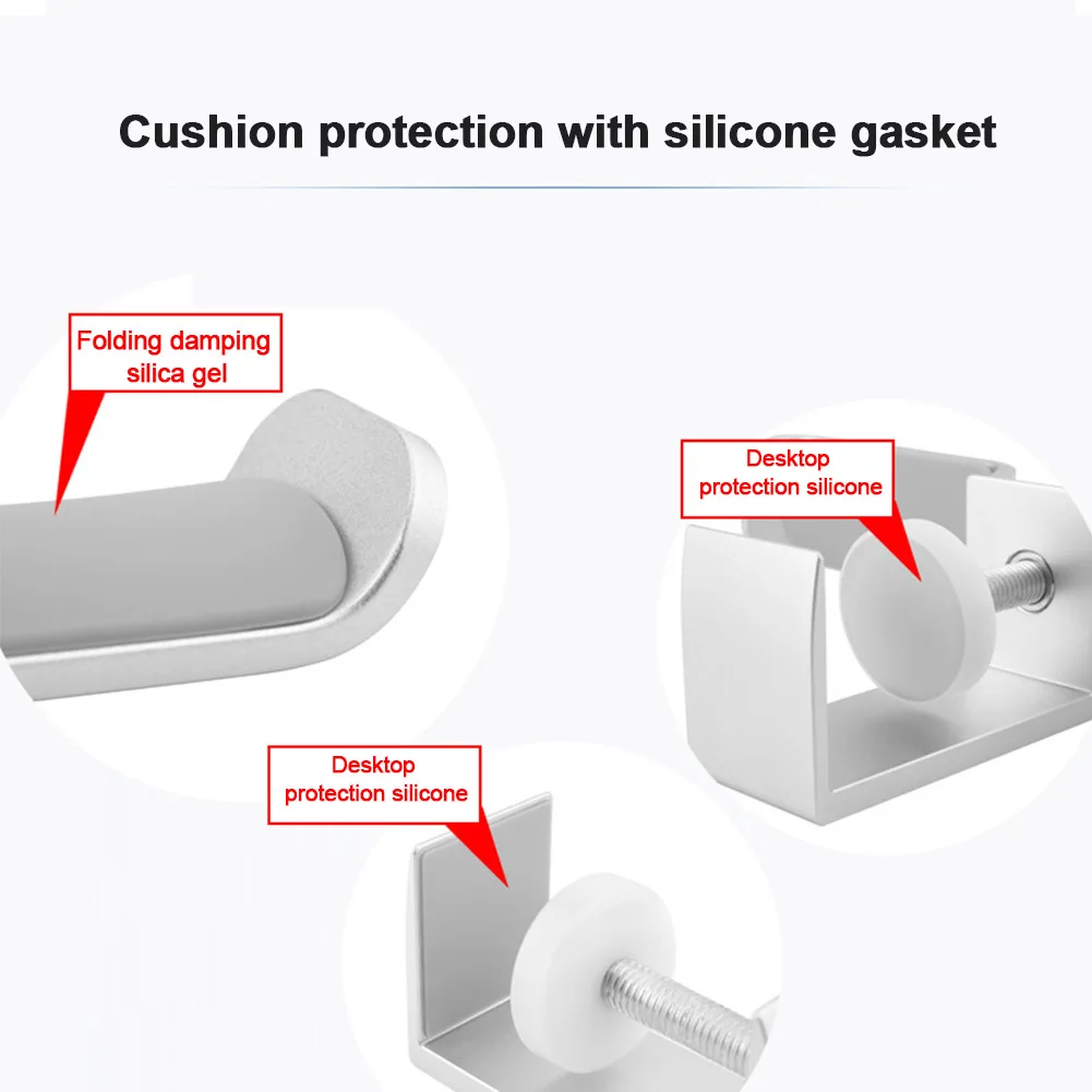 Desk Holder Adjustable Clamp Headphone Stand Rotatable Hanger Portable Aluminum Alloy Multifunctional Anti Scratch Display Rack