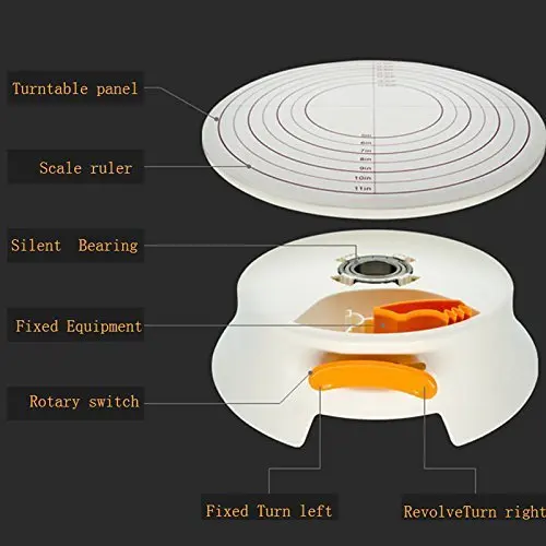 12In кремовый светильник для украшения торта, поворотный стол, устойчивая подставка для торта, сделай сам, поворотный стол для торта, инструменты для выпечки, Gft набор, инструменты для украшения торта