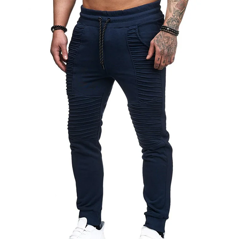 Calça de moletom para corrida masculina, calça