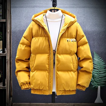 

Cotton-padded jacket men's winter 2020 new casual Parka thickened large size cotton-padded Coat warm loose jacket short