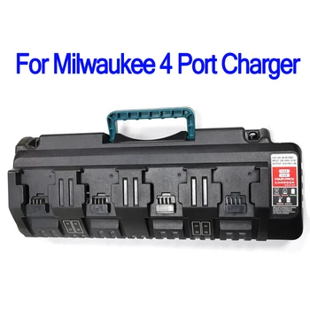 

Replacement Power Tool Battery Charger For Milwaukee M18 48-59-2401 48-11-2402 14.4v-18v Charger M18 EU Plug and 4-port 3A