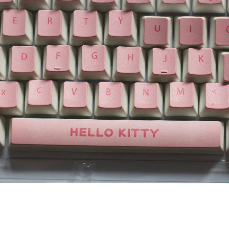 Мультяшная Кепка 104 клавиш PBT с подсветкой, колпачки для ключей Cherry Mx, колпачки для ключей с клавишами, съемник для механической клавиатуры