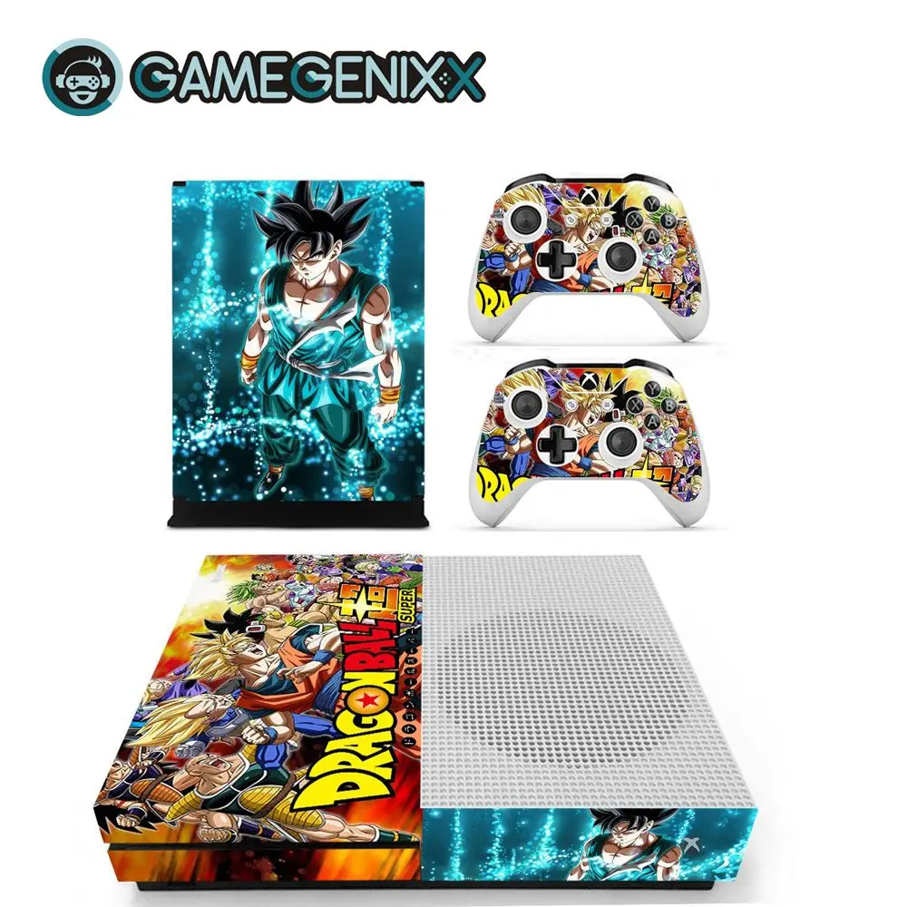 GAMEGENIXX наклейка на кожу Съемная крышка ПВХ винил для Xbox One Slim консоли и 2 контроллера-Dragon Ball - Цвет: Dragon Ball