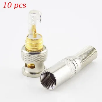 

10pcs CCTV Male BNC Connector plug for Twist-on Coaxial RG59 Cable for video Camera Accessories System J17