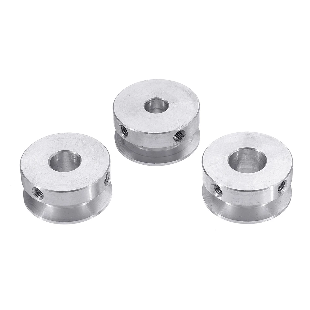 4-16mm Pulley 30mm Aluminum Alloy Single Groove Fixed Bore Pulley Wheel For Motor Shaft 6mm Belt fixed pulley belt pulley