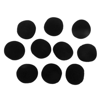 

5 Pairs 40mm Replacement Foam Cushion Headphone Cover - Black